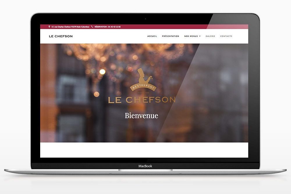 creation-site internet-restaurant Le chefson-bois-colombes